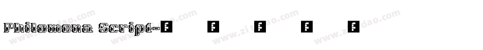 Philomena Script字体转换